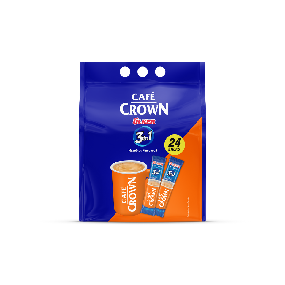 ULKER CAFE CROWN 3in1 HAZELNUT 18G