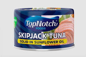 TOPNOTCH SKIPJACK SOLID TUNA IN SUNFLOWER OIL