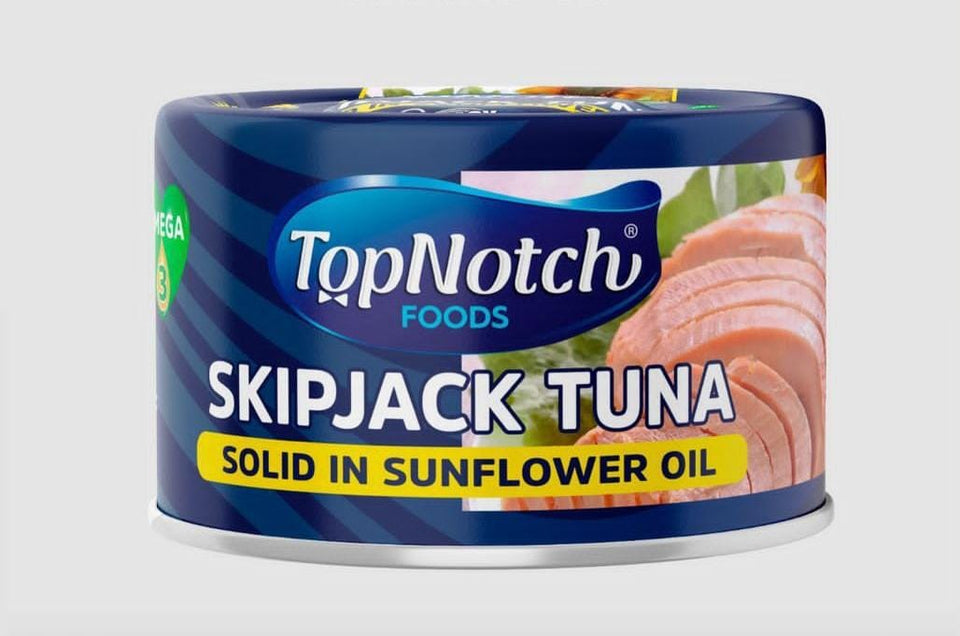 TOPNOTCH SKIPJACK SOLID TUNA IN SUNFLOWER OIL