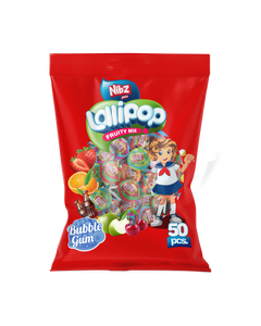 NIBZ LOLLIPOP 50 PCS*10 BAGS*18 GR