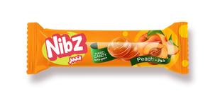 NIBZ PEACH FLAVOR CANDY 12*12*17.5 GR