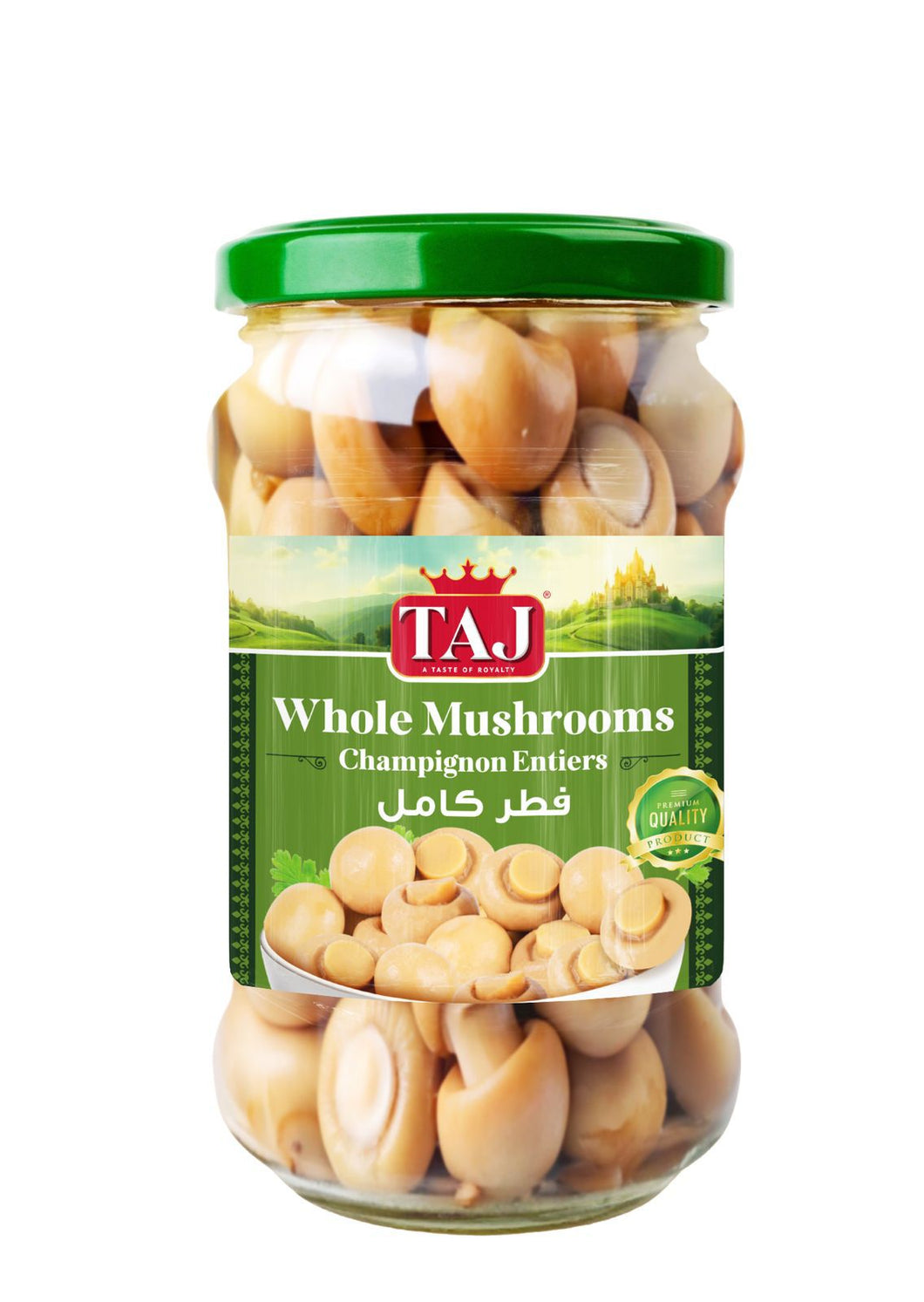 Taj Glass whole mushrooms jar 280g*12
