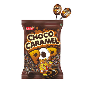 CHOCO CARAMEL POP Lollipop One bag/48pc
